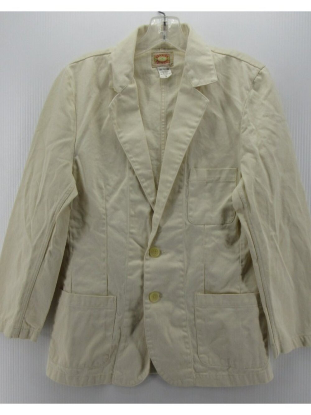 VGT Banana Republic Sport Coat Small White Safari Blazer Mill Valley *